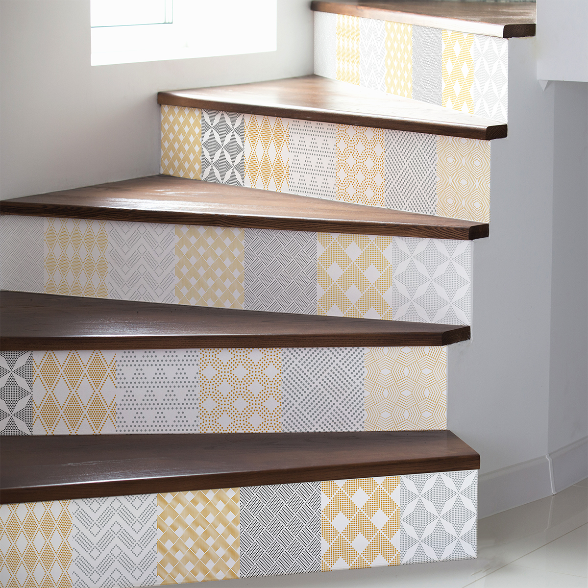 Vinilos tubo de subida azulejos ingvar x 2 - adhesivo de pared - revestimiento sticker mural decorativo - 2tirasde15cmx105cm