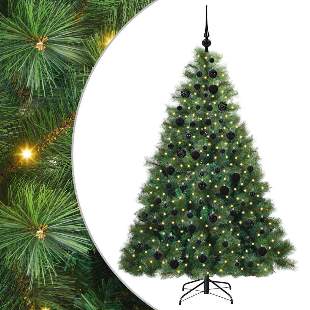 vidaXL Sapin de Noël artificiel avec 300 LED Vert 180 cm PE et PVC - 2