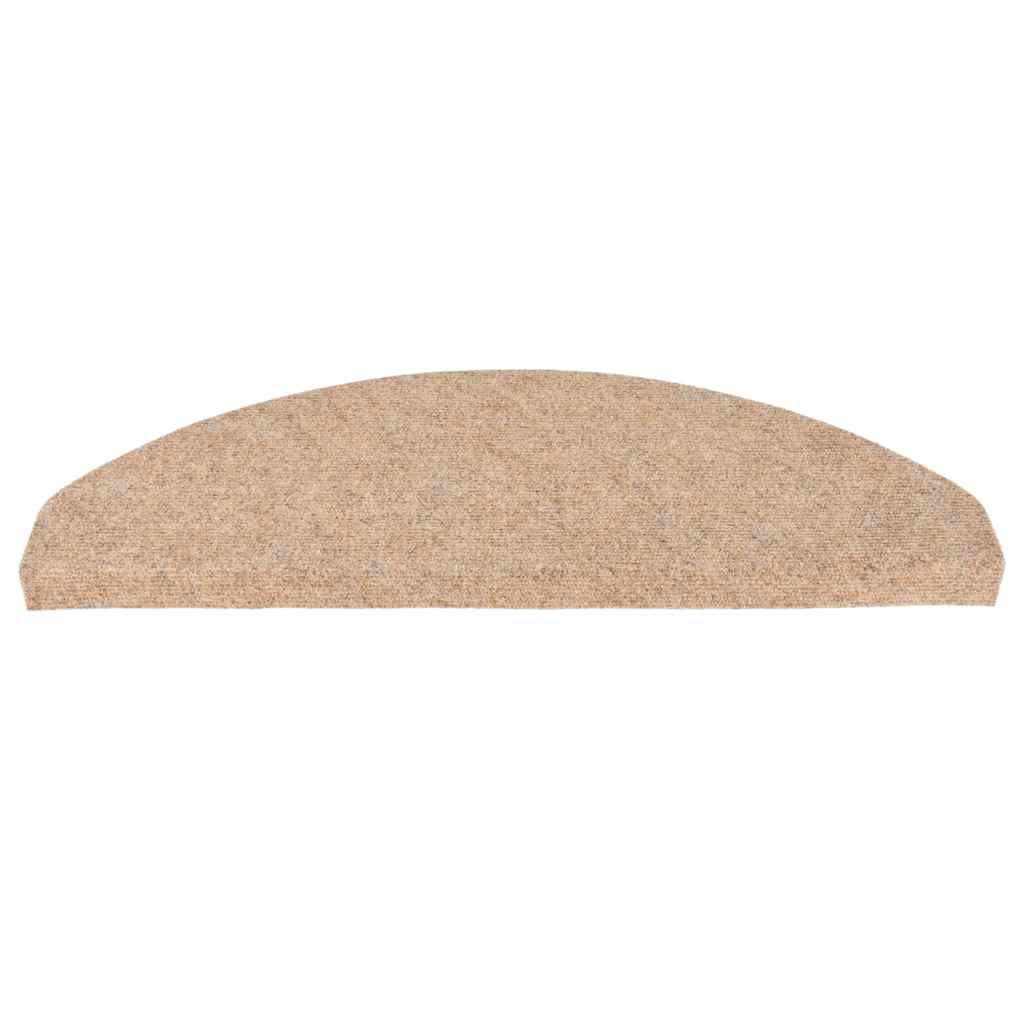 Tapis d'escalier auto-adhésifs, 30 pièces, beige, 65 × 22,5 × 3,5 cm - 4