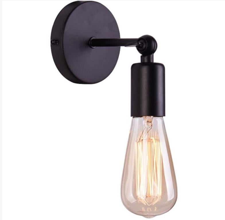 Prosta lampa ścienna w stylu industrialnym regulowana metalowa lampa ścienna Żelazne gniazdo oświetleniowe Dekoracja domu baru restauracji kawiarni