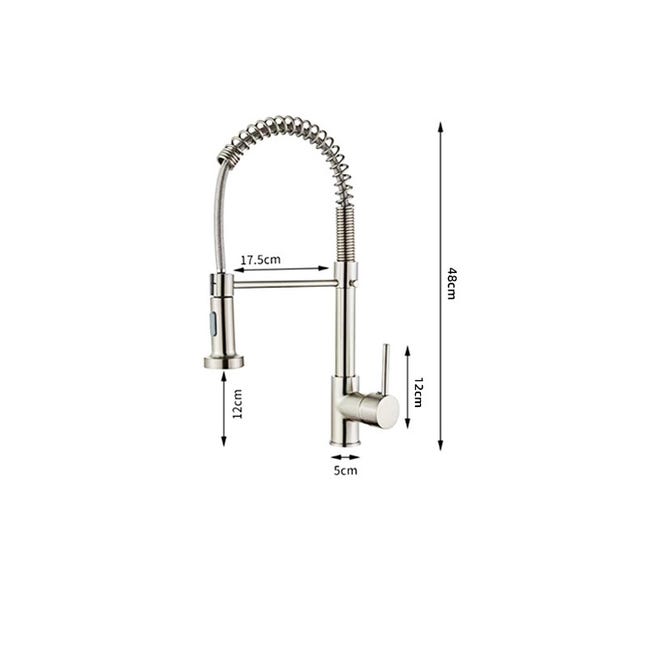 Rubinetto da cucina bianco con doccetta estraibile, girevole a 360°, acciaio inossidabile massiccio, paraschizzi telescopico | Leroy Merlin Rubinetto da cucina bianco con doccetta estraibile, girevole a 360°, acciaio inossidabile massiccio, paraschizzi telescopico | Leroy Merlin