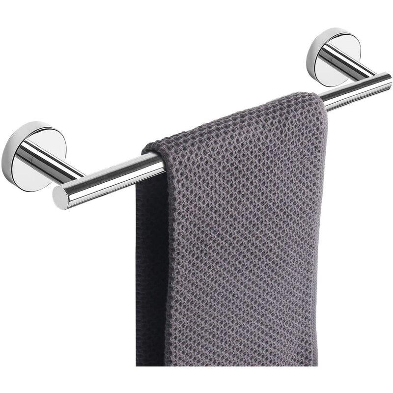 Wieszak na ręczniki ze stali nierdzewnej 40 cm, ścienny, chromowany, do kuchni i łazienki