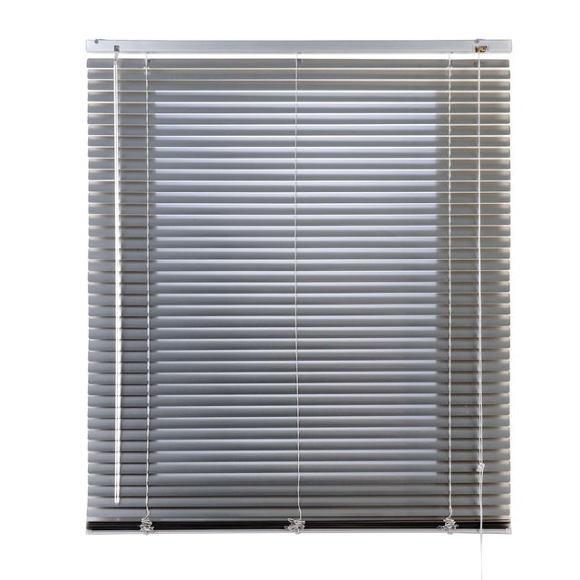 Żaluzje aluminiowe z sznurkiem, kolor srebrny, 70 x 250 cm