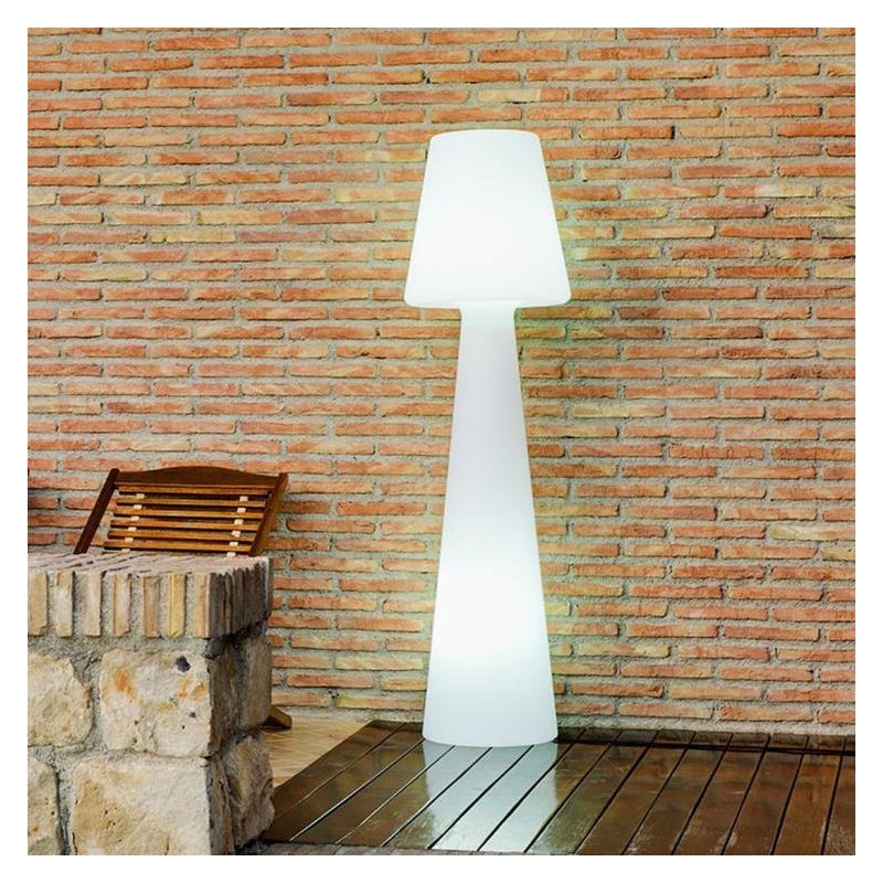 NEW GARDEN lampa podłogowa LOLA 110 CABLE biała