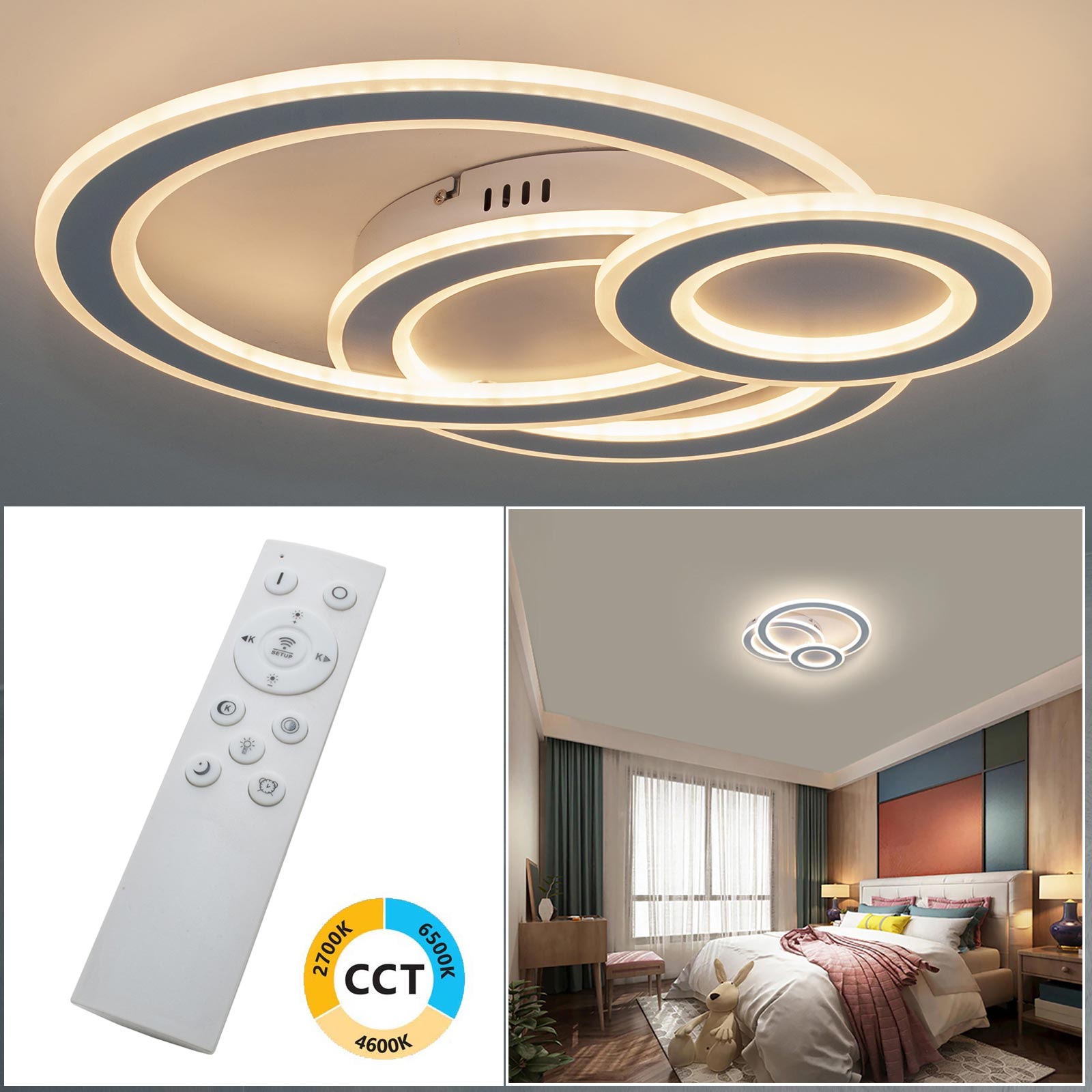 Lampada Terapia Della Luce Mojimdo 20000 Lux - LED Dimmerabile, 5 Colori, 10 Luminosità, Timer - Foto 8