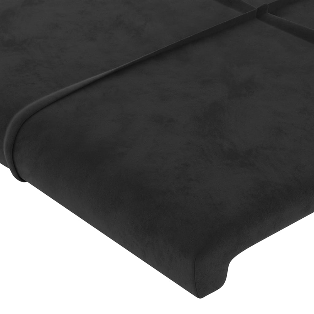 Maison Exclusive - Tête de lit Noir 160x5x118/128 cm Velours - 4