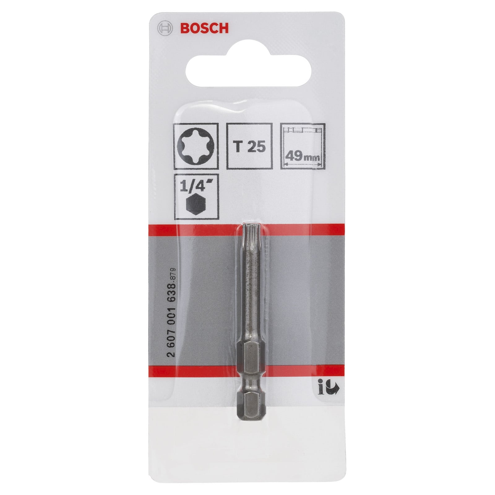 1 Embout De Vissage Qualite Extra-Dure T25 Emmanchement Hexagonal 49mm - 3