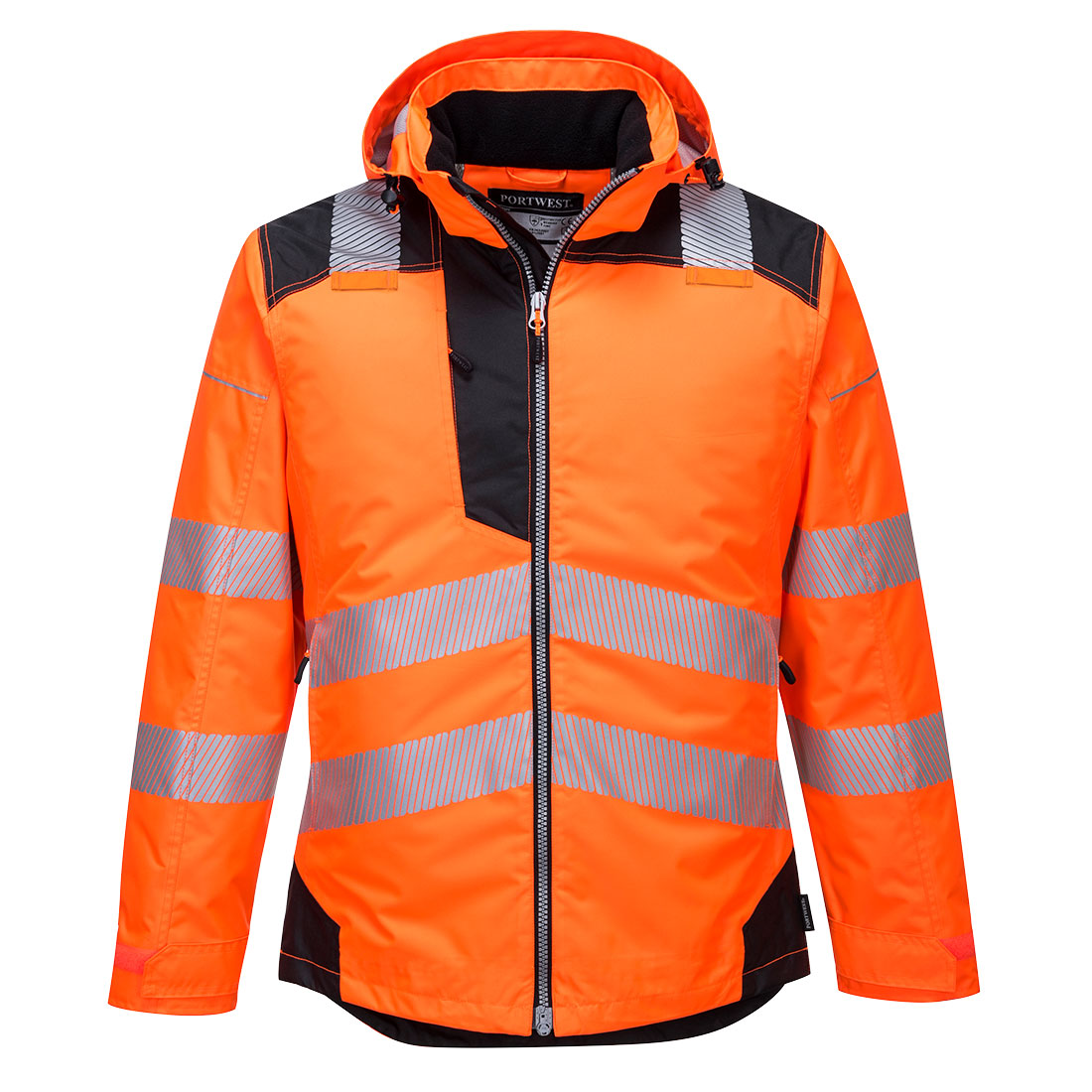 Veste de pluie haute visibilité Portwest VISION Orange / Noir 3XL - 7