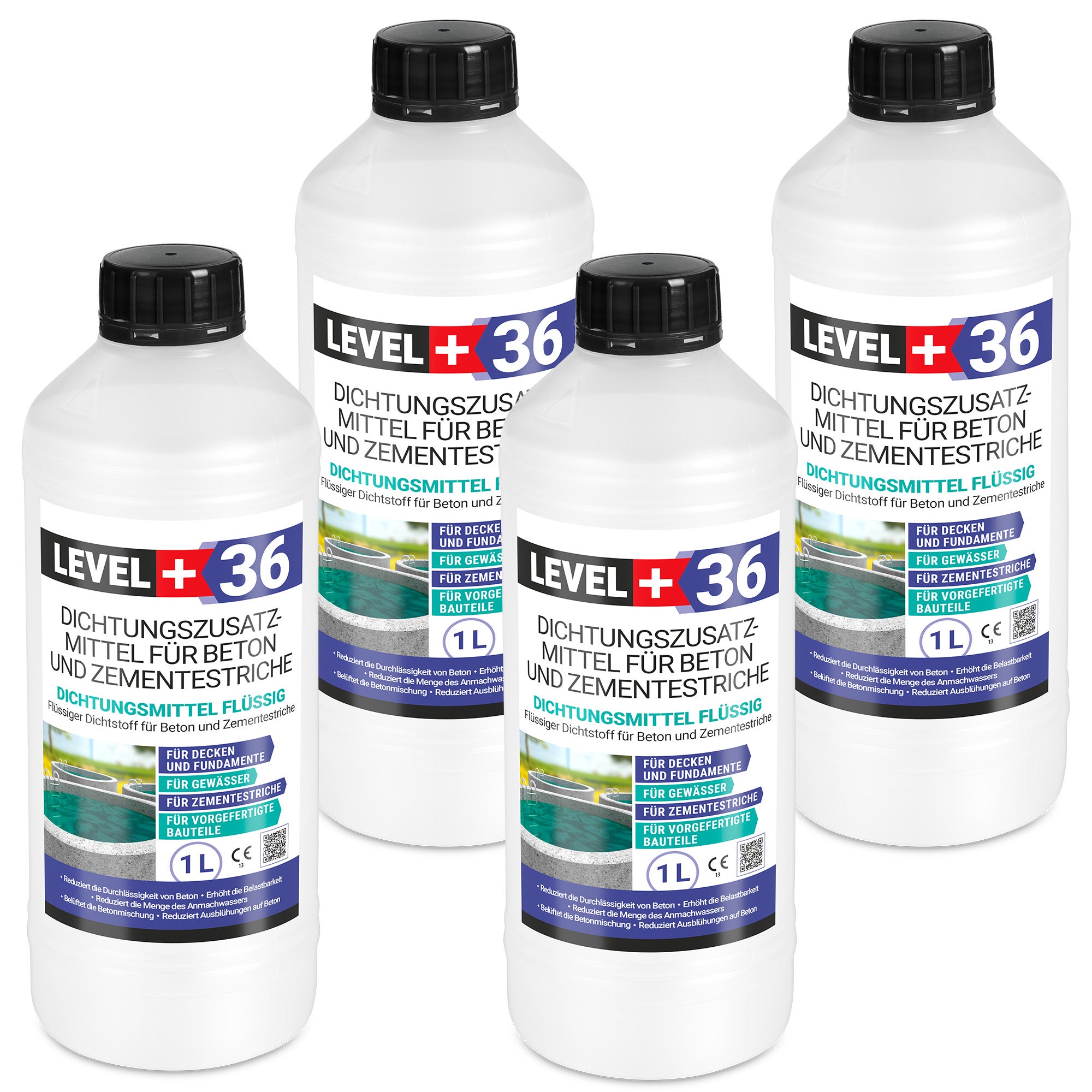 LEVEL+ Sellador líquido para soleras de hormigón y cemento L+36 - 4L ...