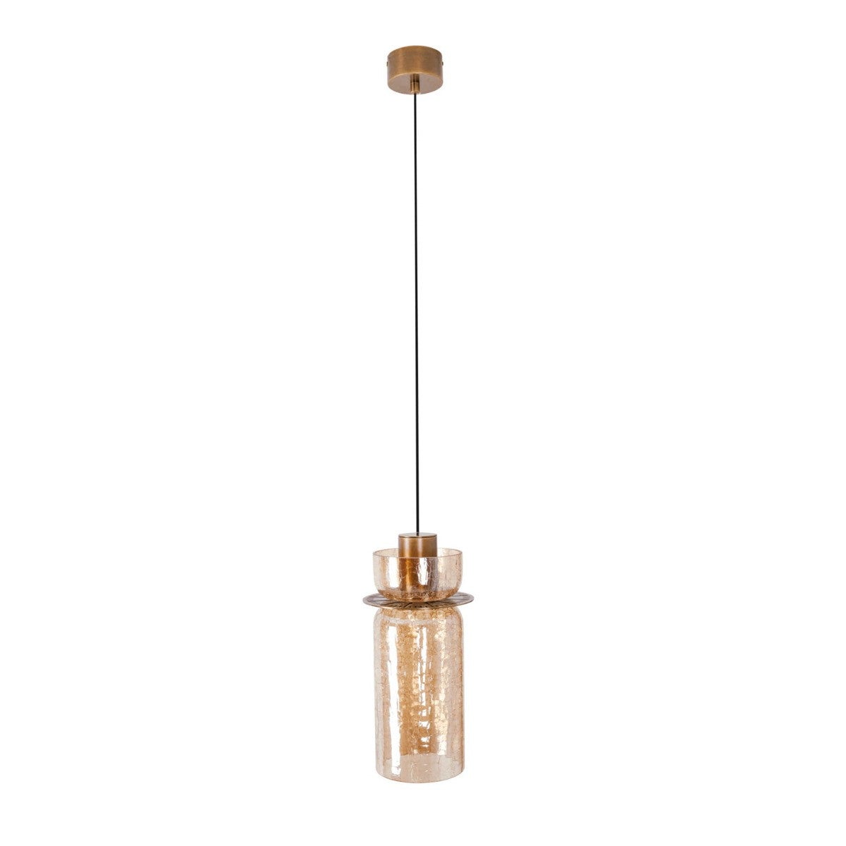 Lampa wisząca Signature bursztynowy LED 8W 3000K 800lm dekoracyjna wym: 220 x 15 x 15 cm metal Maxlight