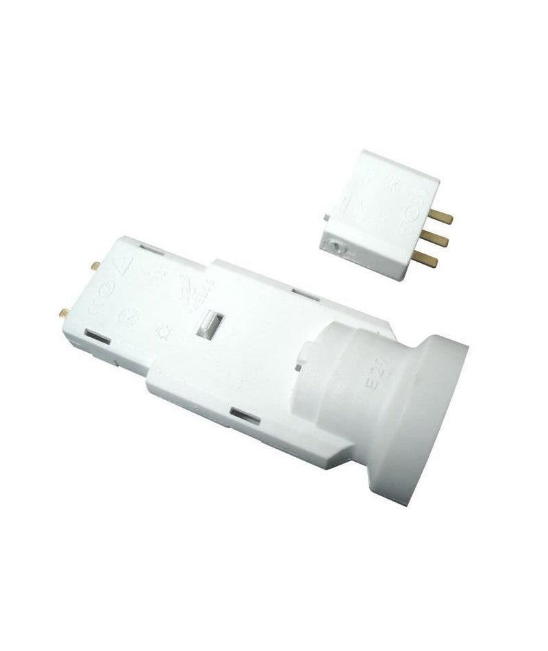 Fiche DCL et douille électrique e27 vis pvc blanc LEGRAND