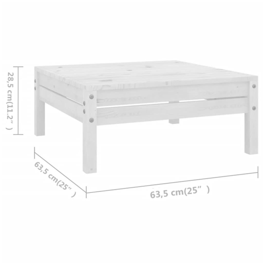 Salon bas de jardin en Bois Blanc 8 personnes - 7