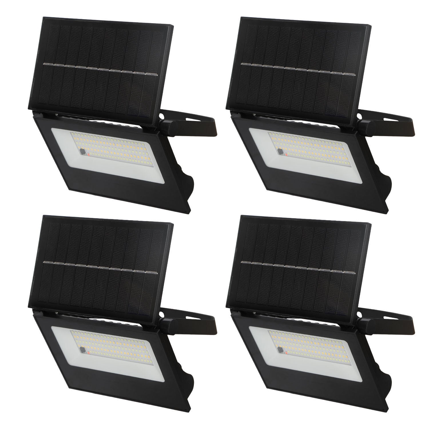 4X Zewnętrzna lampa solarna LED z czujnikiem ruchu Lampa ogrodowa Spot solarna Lampa ścienna