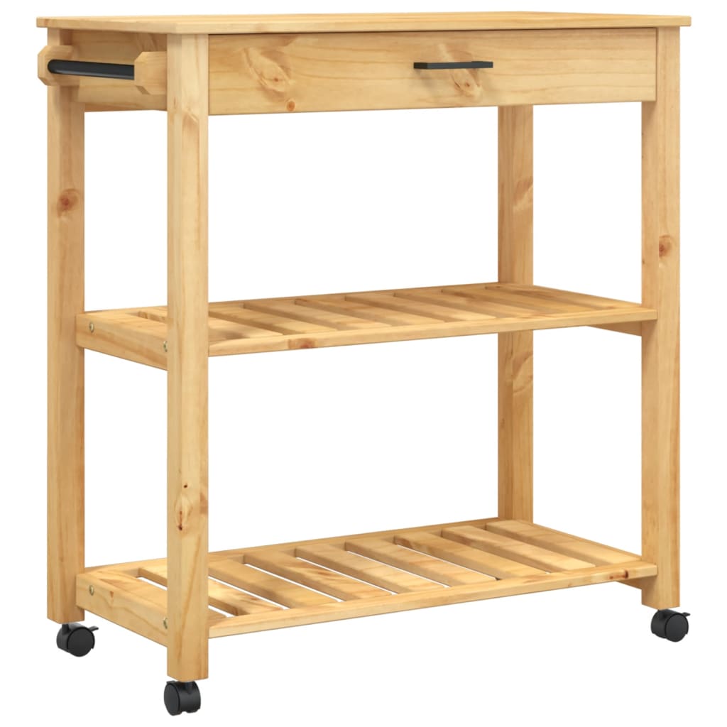 Yaheetech Carrello Cucina Bianco con Ruote di Servizio Credenza Mobile