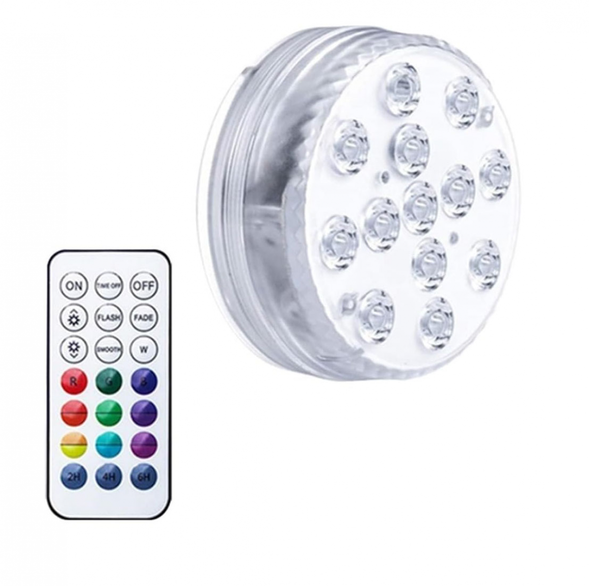 Duża przyssawka do basenu, wodoodporna lampa do akwarium, lampa podwodna, lampa z przyssawką, model 13 + bezprzewodowy pilot zdalnego sterowania