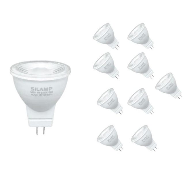 Bombilla LED GU4 / MR11 4W 12V (Pack de 10) - Blanco Neutro 4000K ...