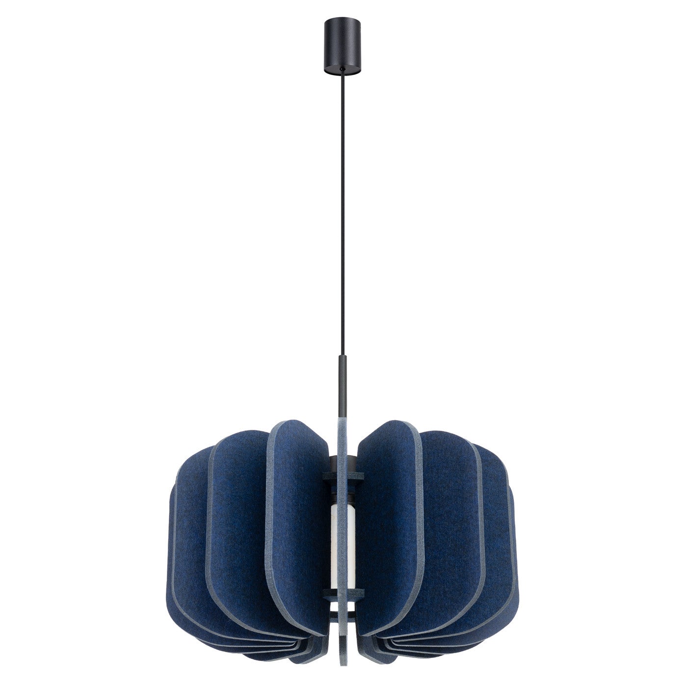 Lampa sufitowa filcowa MULA granatowo-czarna 1xE27x40W filc wym:146x45x45cm IP20 Sollux Lighting - 2