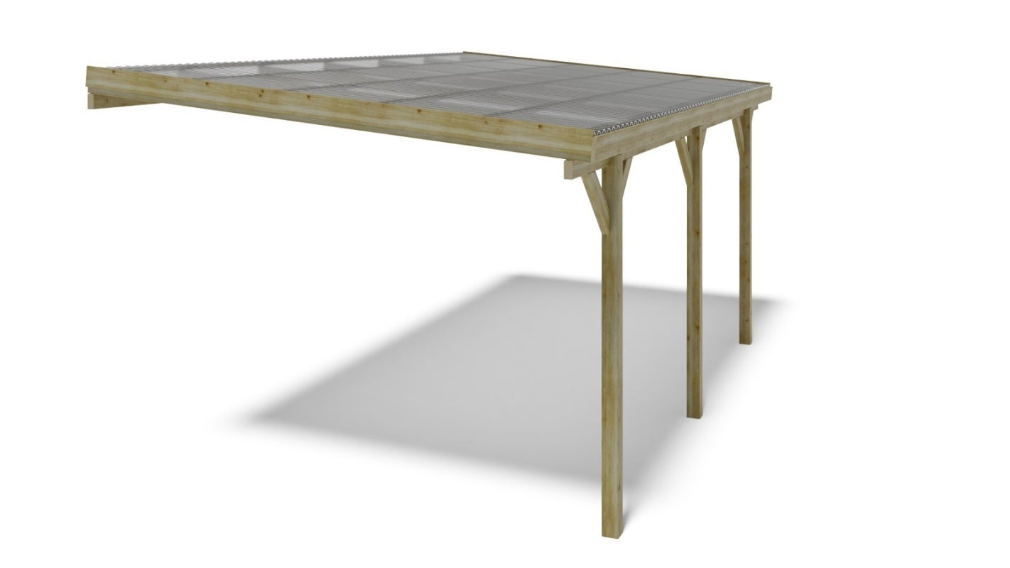 Carport, abri de voiture 3x5.24 m - 15 m2 - couverture PVC&nbsp; - CAR7-2PVCTR - ALTANKA - 6