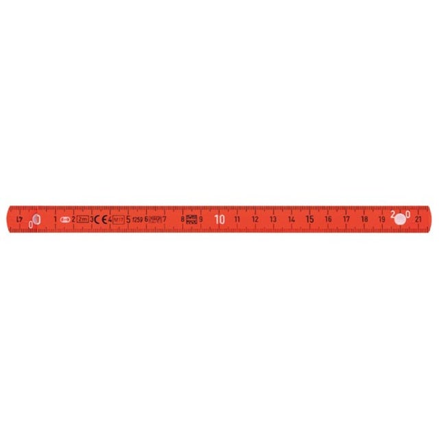 Wiha Mètre pliant pour électricien Longlife® 2 m métrique, 10 branches (42068) orange
