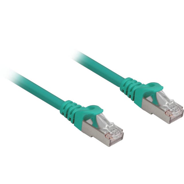 Cordon de brassage Sharkoon rj45 cat.6a sftp 4044951018567 vert, 25 cm, lsoh (sans halog�ne)