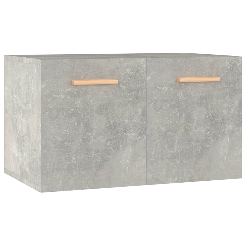 Armario de pared madera de ingeniería gris efecto hormigón 100x36,5x35