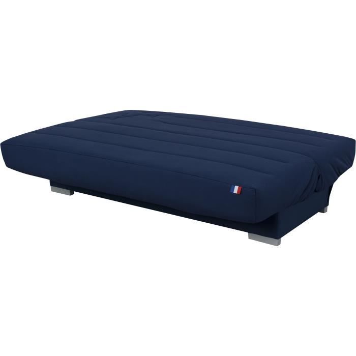 Divano letto KYLIAN 3 posti Tessuto blu 192 x 97 x 90 cm Letto 120 x 190 cm - 7