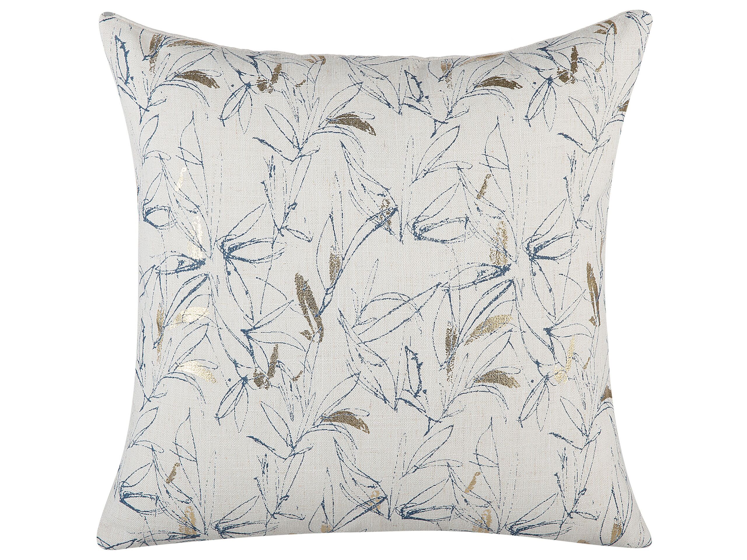 Set di 2 cuscini ARBOR 45 x 45 cm Beige Trama floreale - 4