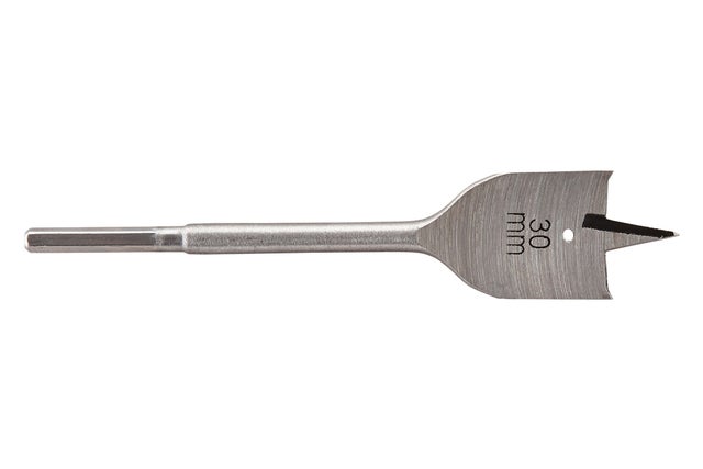Foret plat, tige hexagonale, ø30,00 x 152 mm