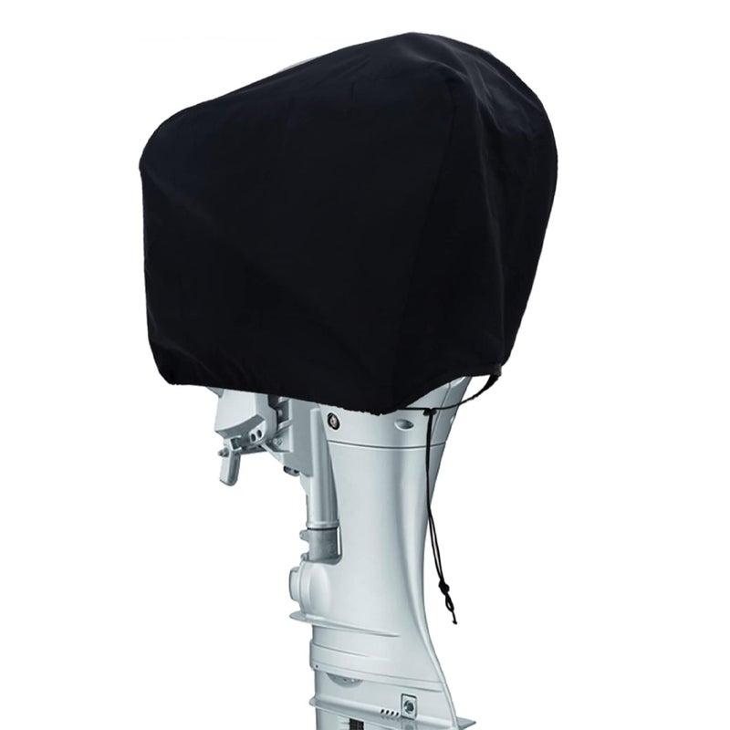 Pokrowiec na silnik zaburtowy, wodoodporny, wykonany z tkaniny Oxford 600D, do silników o wymiarach do 52 x 27 x 32 cm, w kolorze czarnym.
