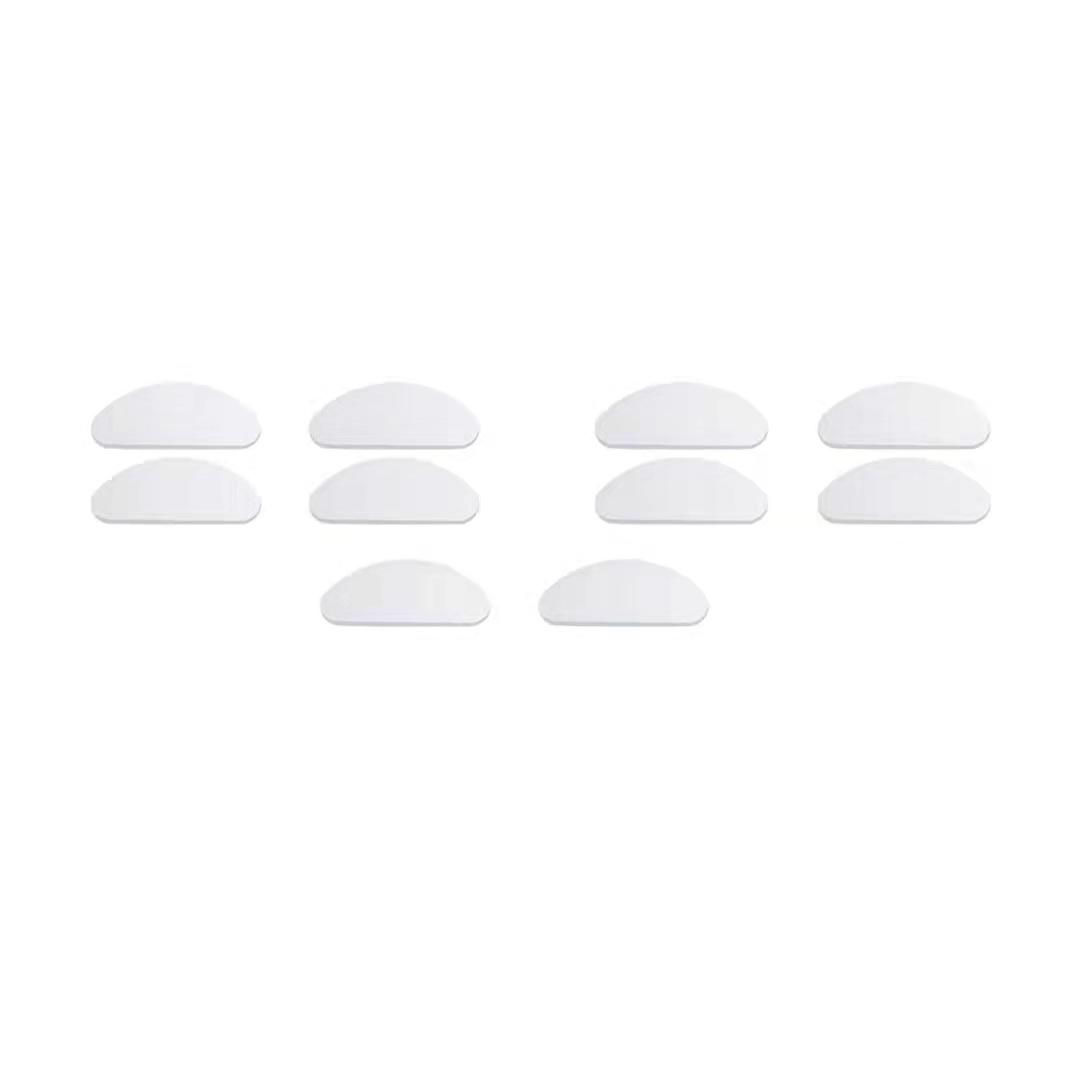 Plaquettes nasales pour lunettes en silicone transparent 5 paires (15 mm) - 2