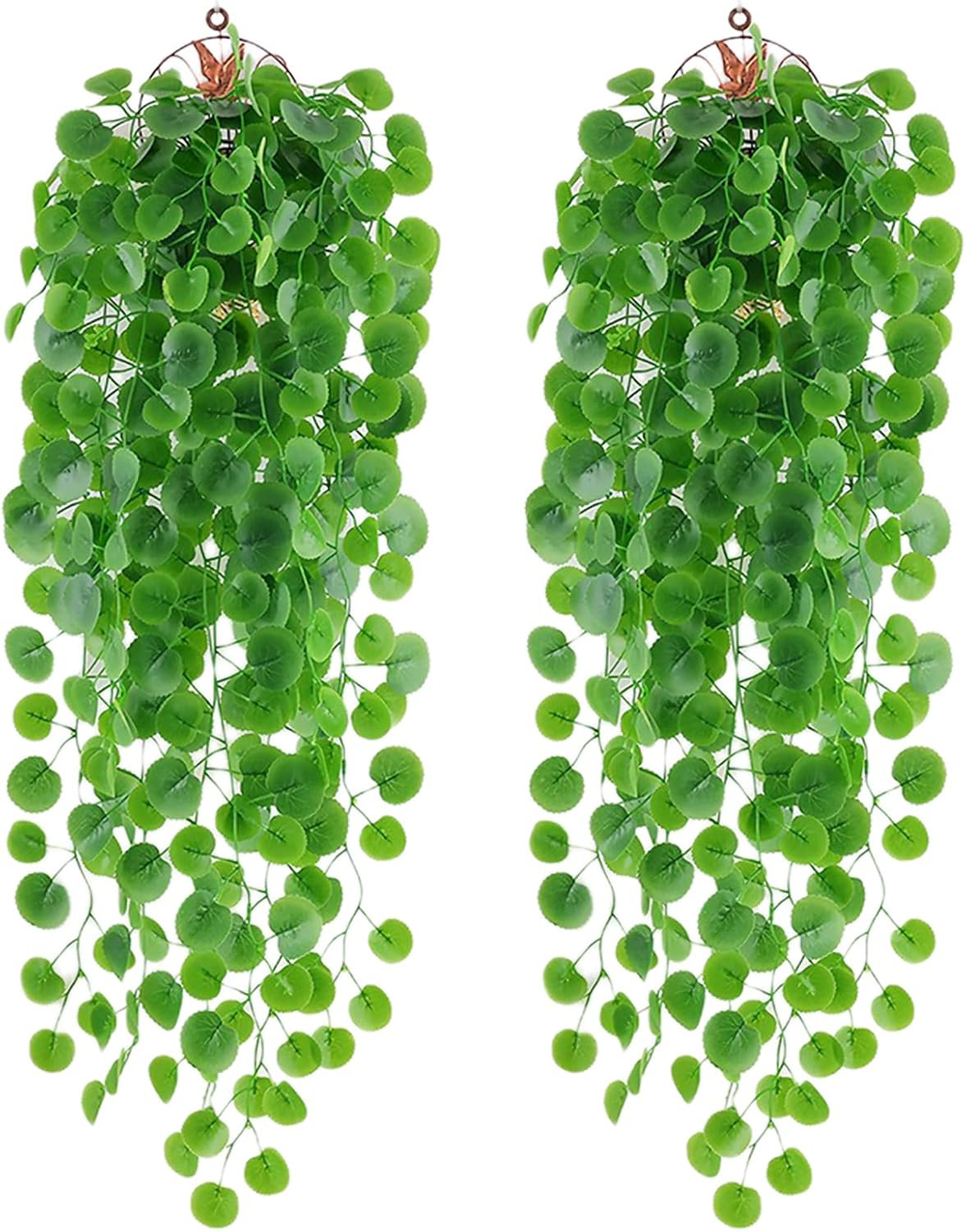 2 PZ PIANTA sospesa edera artificiale piante artificiali foglie pianta