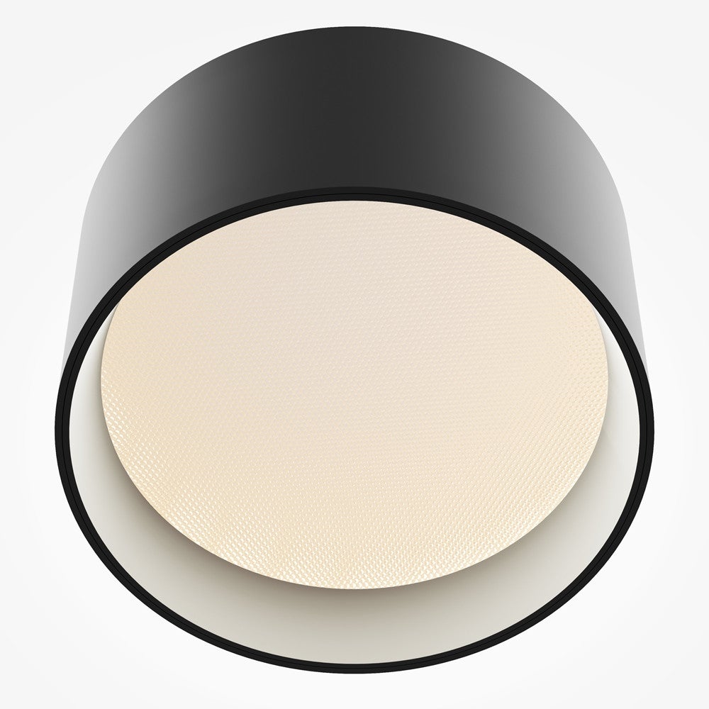 Reflektor sufitowy spot natynkowy okrągły Vega czarny LED 12W 3000K 890lm wym: 6,4 x 12 x 12 cm aluminium Maytoni