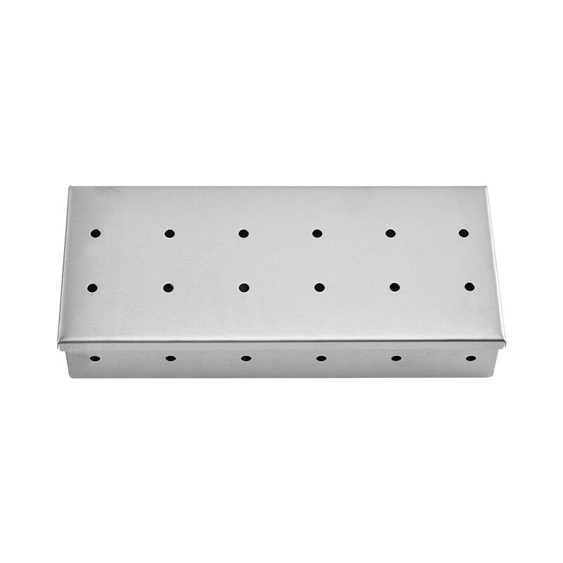 Narzędzia do grillowania, skrzynka do wędzenia ze stali nierdzewnej, skrzynka na węgiel drzewny o smaku owocowym, pojemnik na przyprawy do BBQ