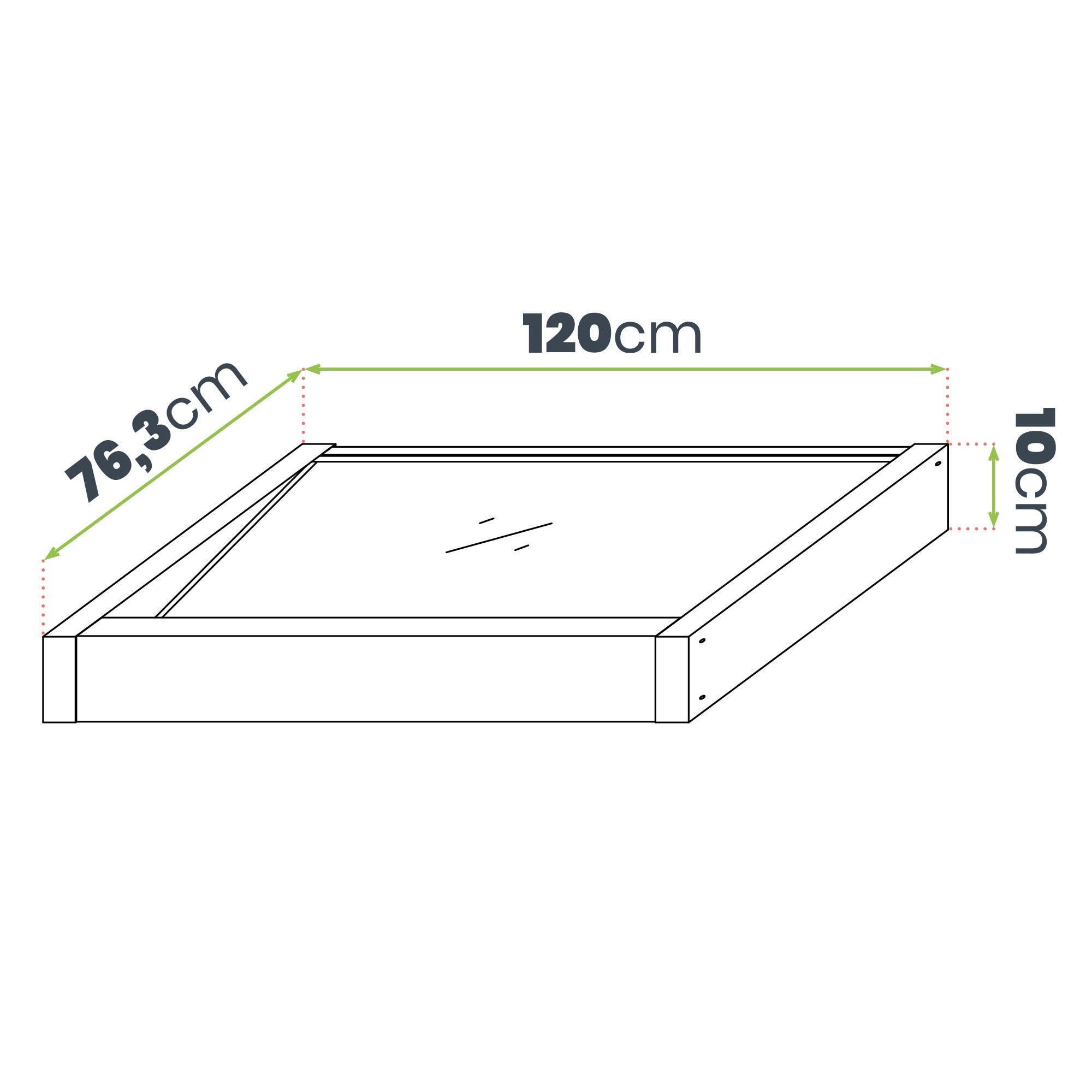 Wasabi - Marquise de Porta Exterior 120x80 cm AXIS PLUS – Policarbonato Sólido 2,7mm – Suportes de Ferro Antracite – Instalação Fácil - 4