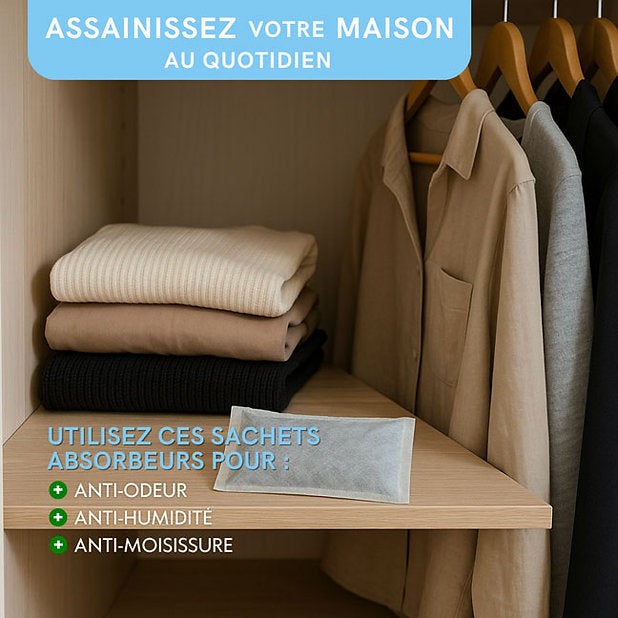 Sachets anti‑humidité au charbon actif végétal – Lot de 2 - 4