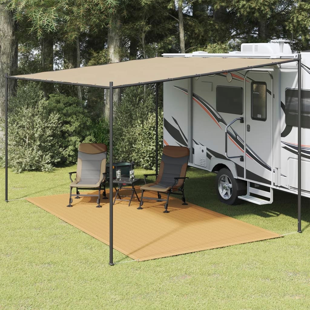Tapete de exterior | Tapete de campismo para tenda 250x400 cm PEAD areia CFW310778 - 2