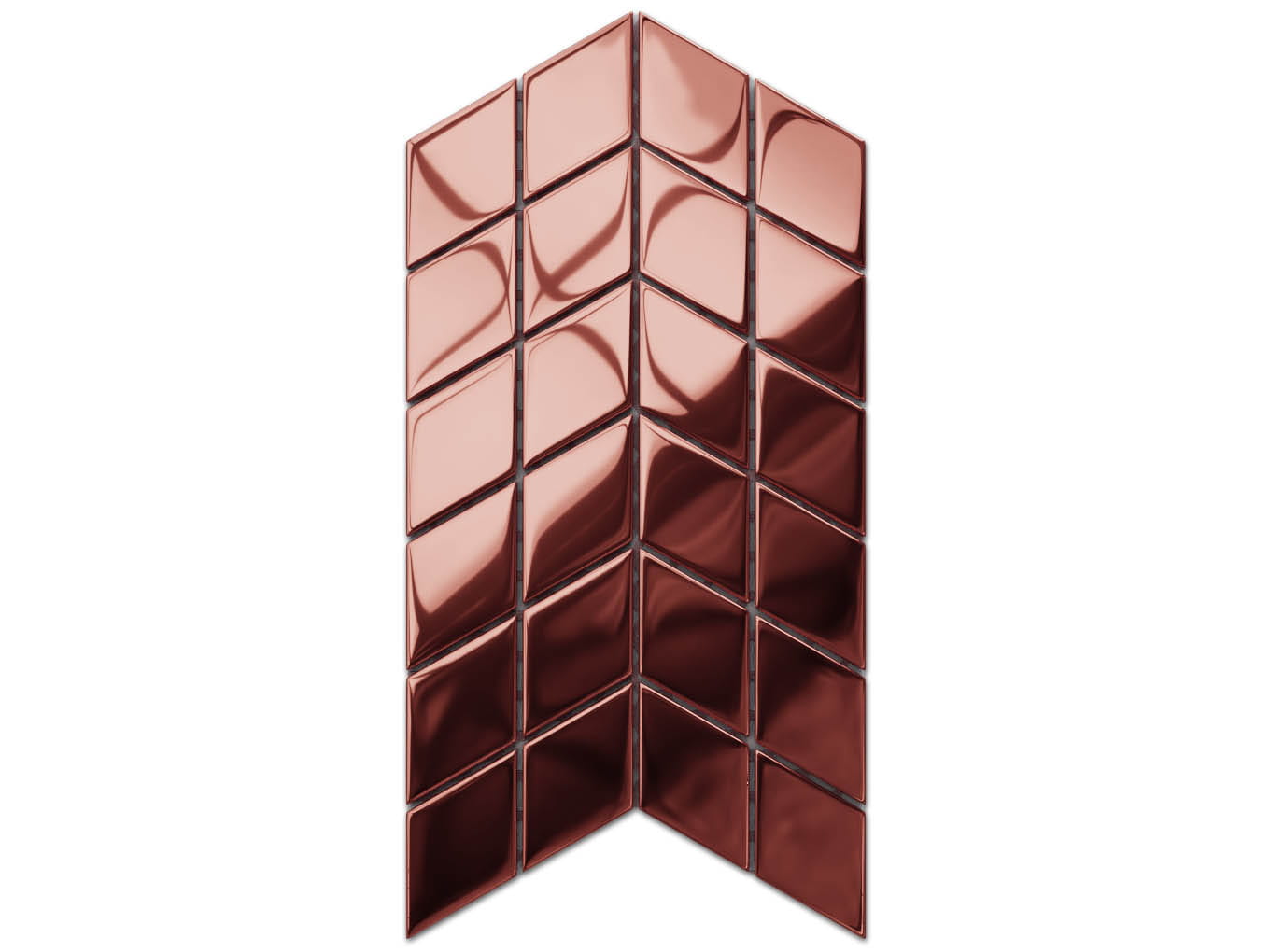 Mosaïque de verre sur maille pour salle de bain ou cuisine 17,2 x 29,8