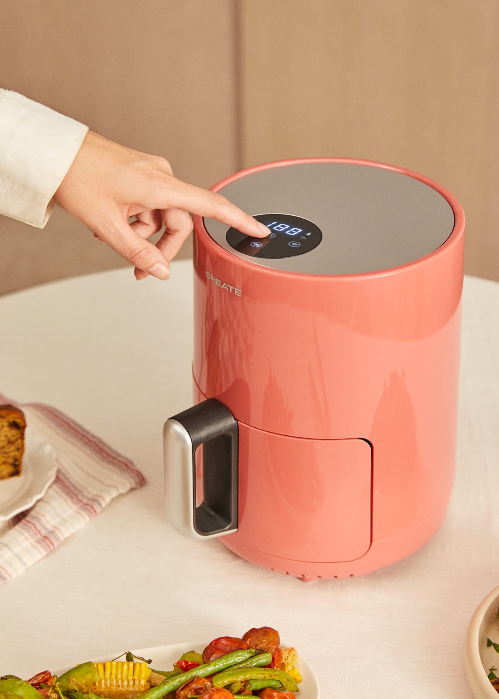 CREATE - AIR FRYER - Frytkownica beztłuszczowa 1,5 L - Terracotta - 3