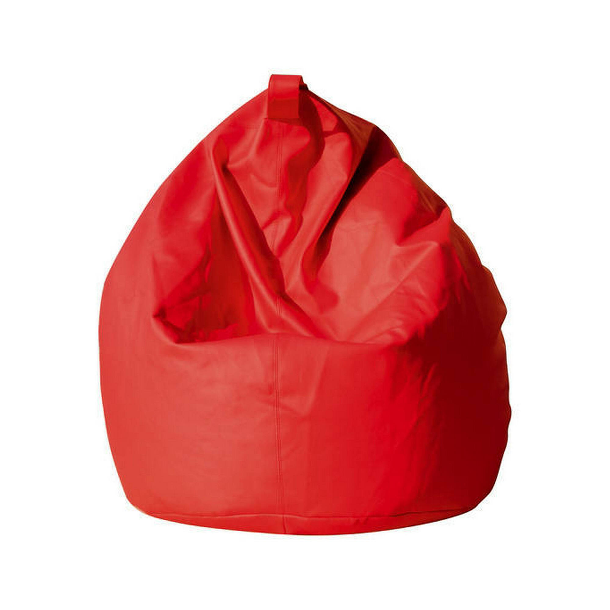 Puf abisso, sillón multiusos, puf, puf reposapiés, made in italy, 70x70 h110 cm, rojo