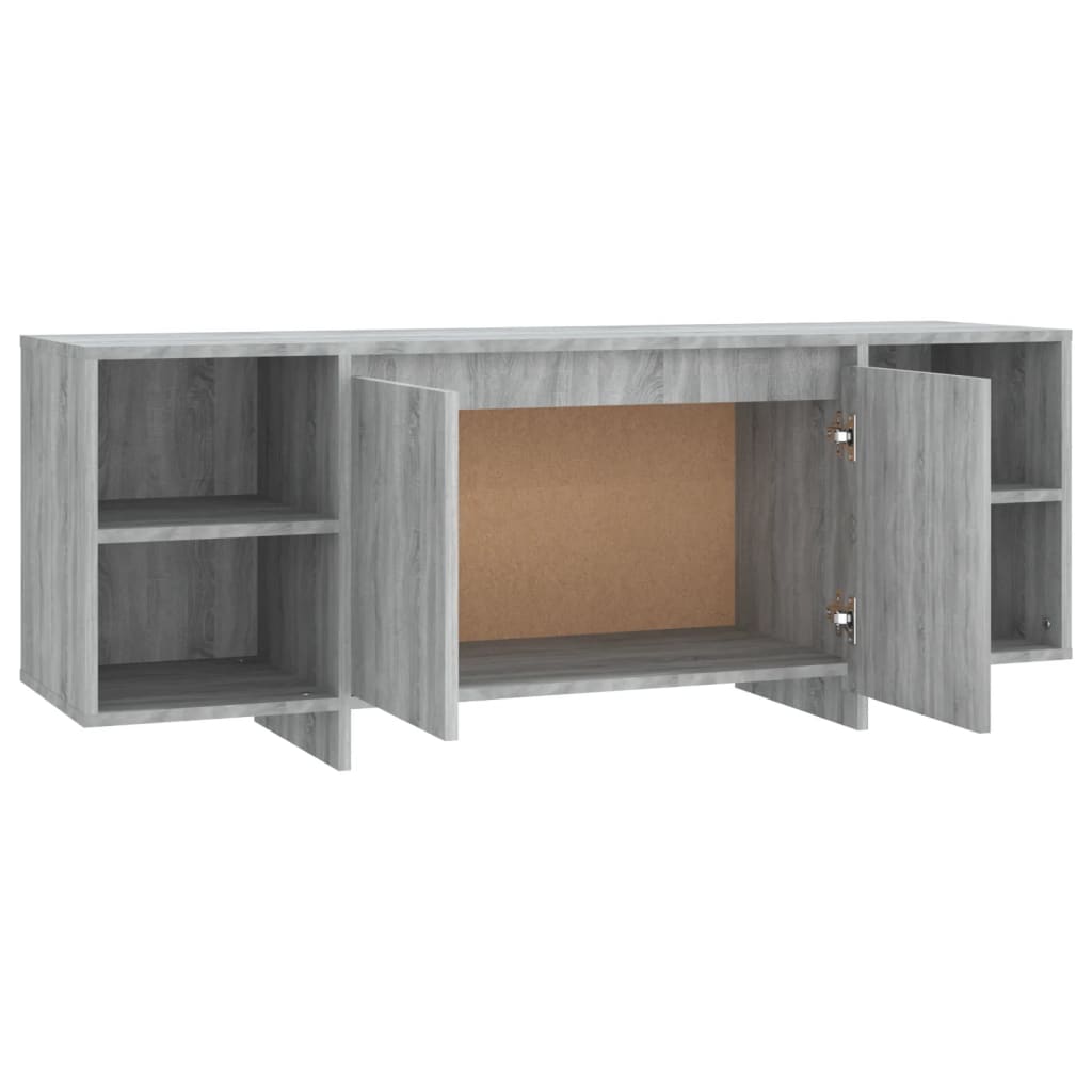 Meuble TV sonoma gris 130x35x50 cm bois d'ingénierie - COMFORTXL - 5