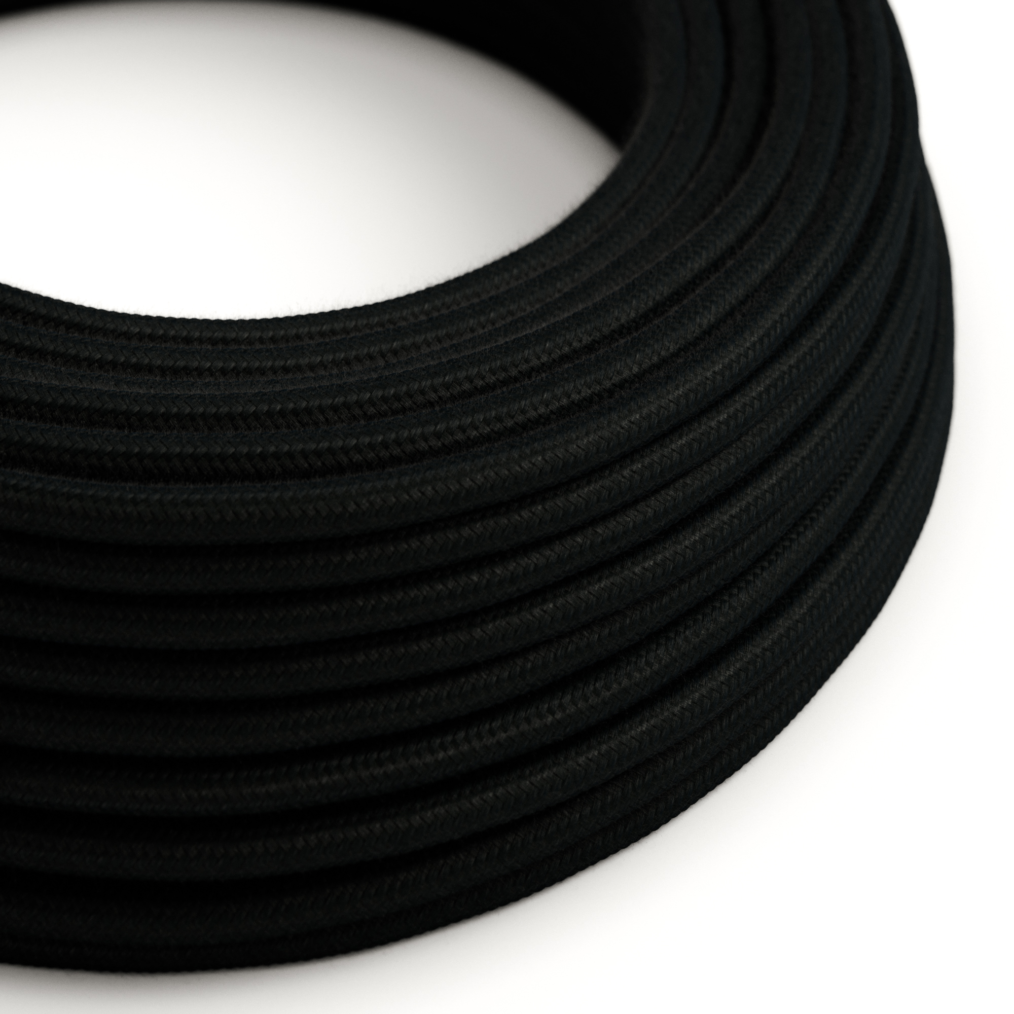 Creative Cables - Cordon Pour Lampe, Câble TC04 Coton Noir 1,80 M. (Noir) | Leroy Merlin