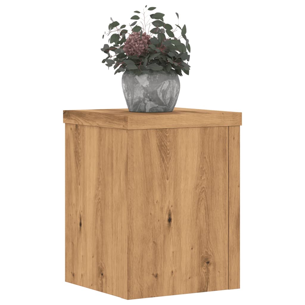 Maison Exclusive - Supports pour plantes 2 pcs chêne artisanal bois d'ingénierie - 3
