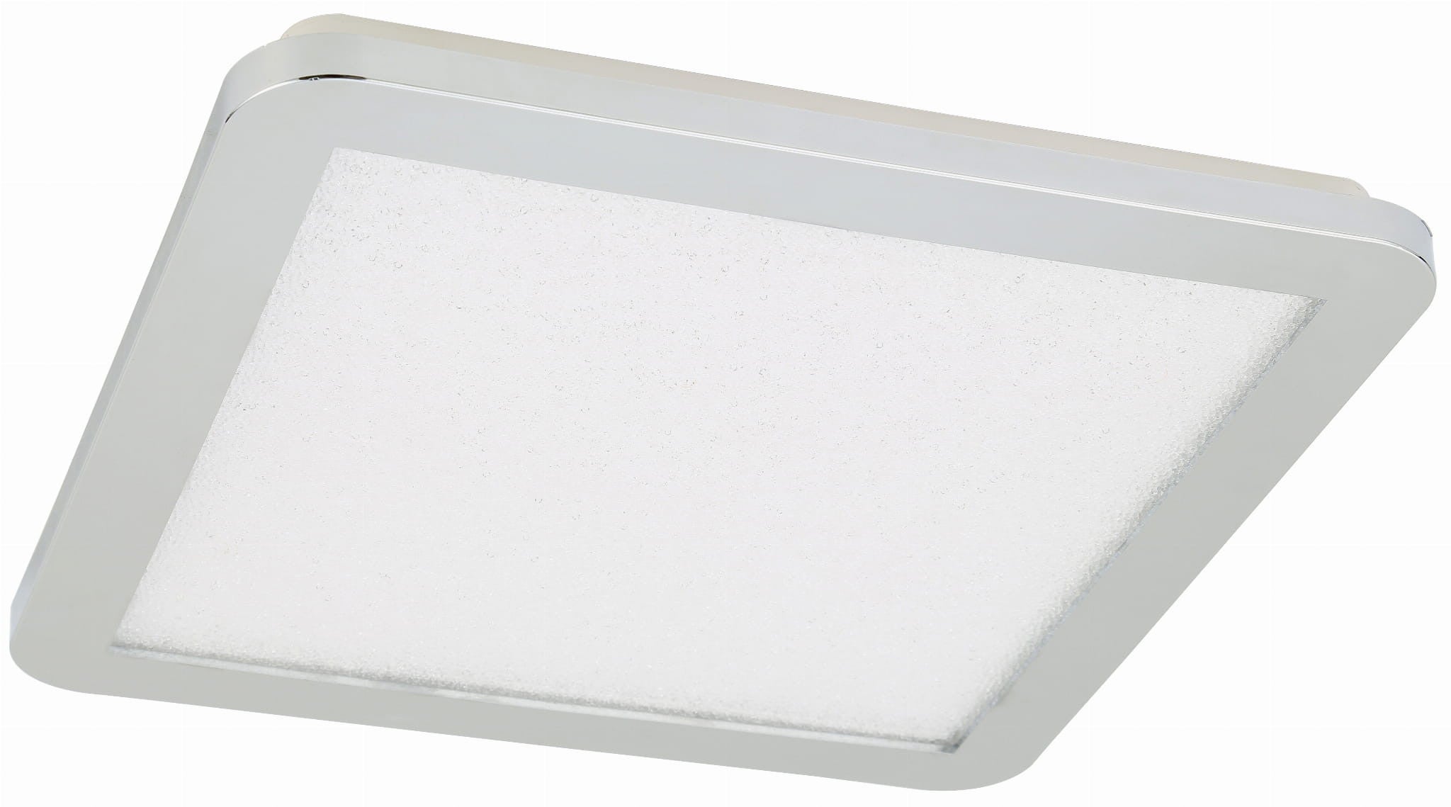 Plafon Nexit kwadratowy chromowany przezroczysty LED 24W 3000K 1950lm wym: 2 x 40 cm IP44 akryl Candellux