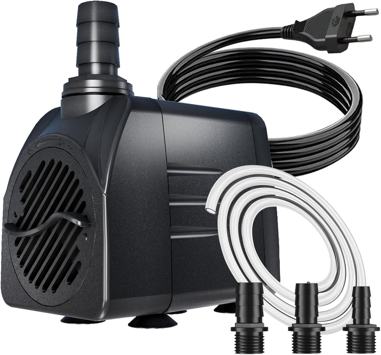 Pompa Głębinowa 25W 1800L/h – Pompa do Stawu, Fontanny i Akwarium Ultra-Cicha [Ochrona przed Przegrzaniem]