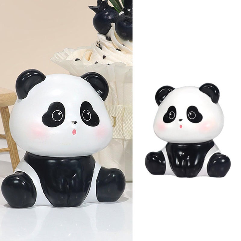 Urocza dekoracja samochodowa panda dekoracja wnętrza biuro żywica mini figurka panda na stół samochodowy (przebudzone marzenie dla wersji D)