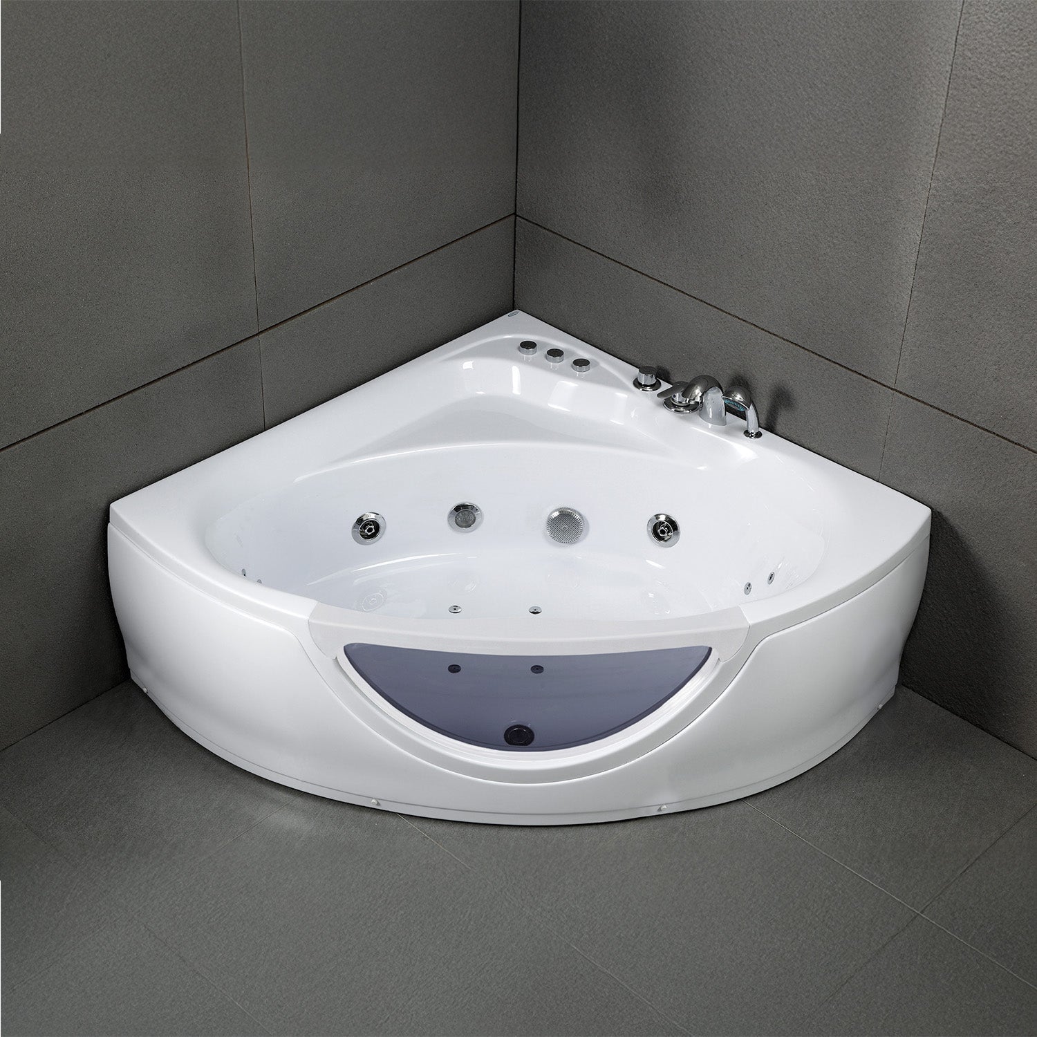 Baignoire Balnéo Tasmanie white Jets 135 x135 x54 cm, by SPALINA - 5