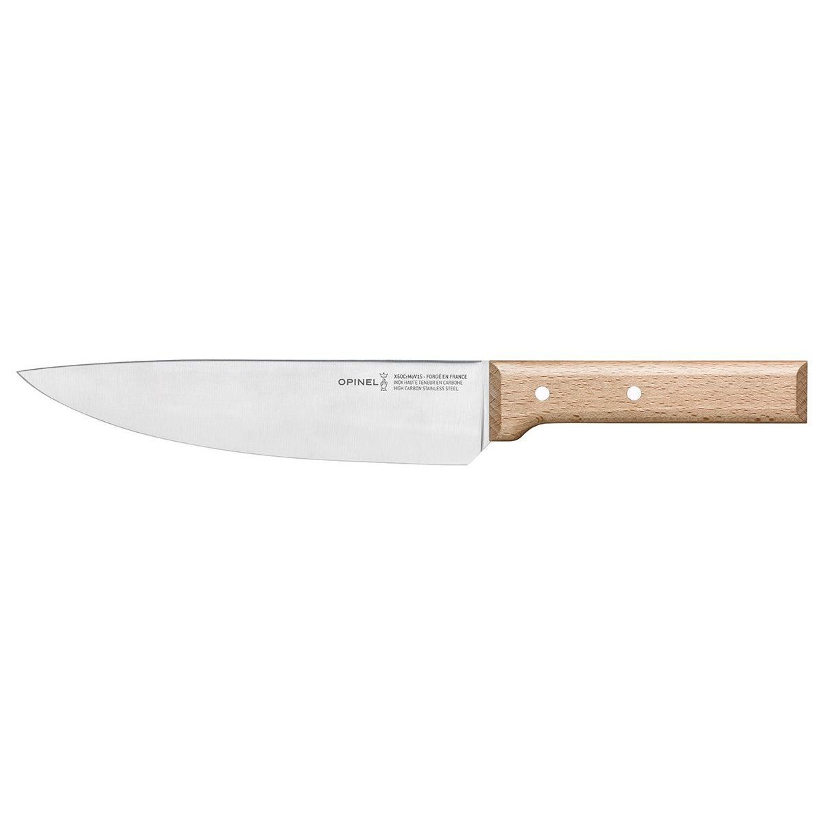 Nóż szefa Opinel Parallèle drewniana rączka ze stali nierdzewnej 20 cm