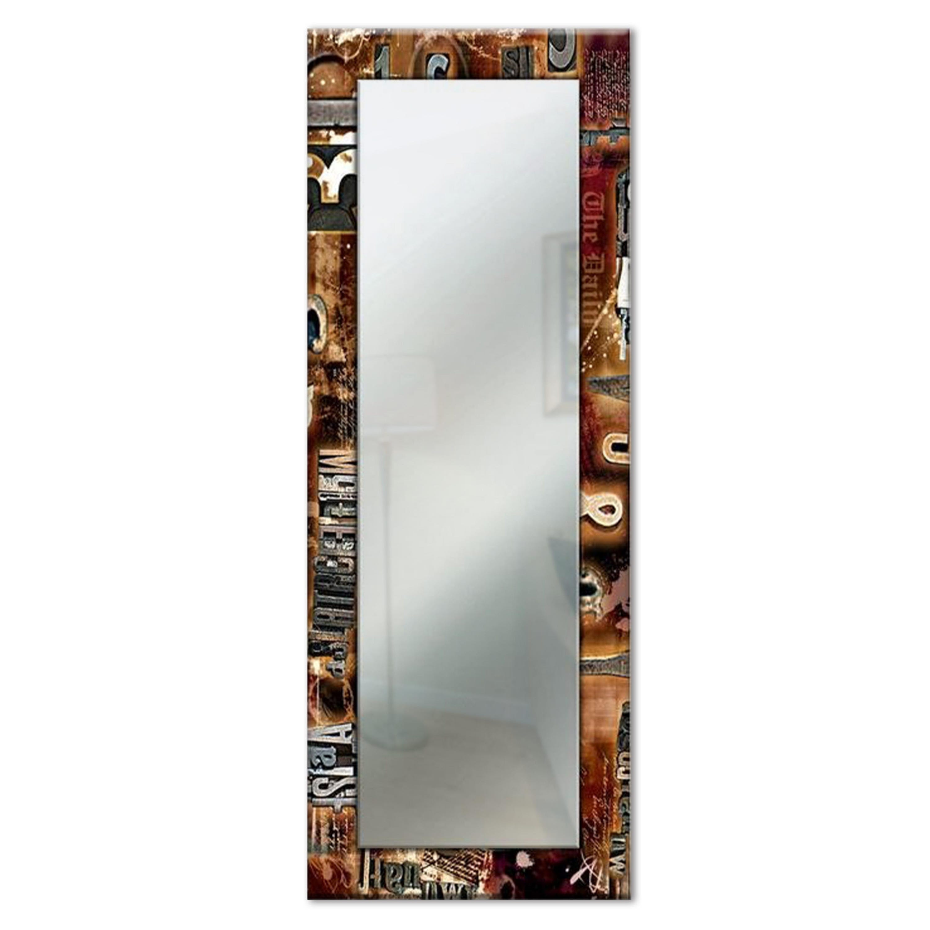 Lupia Specchio Da Parete Lungo Voyager Color 44x127 Cm | Cornice In Legno Design Moderno | Per Soggiorno, Camera, Ingresso