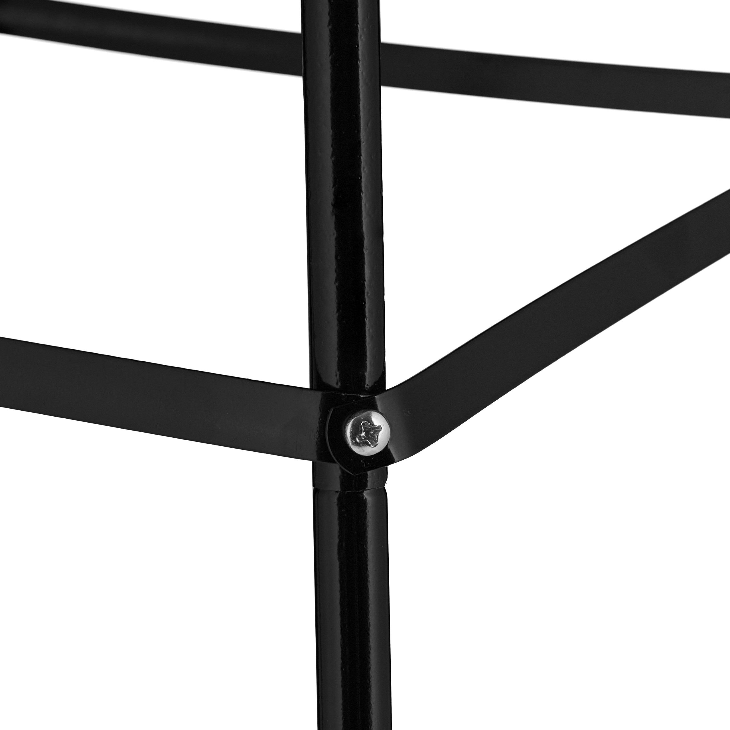 Trellis pyramide, 204 m de hauteur, Support pour plantes grimpantes, en métal, stable, tour pour rosier, noir, Relaxdays - 6