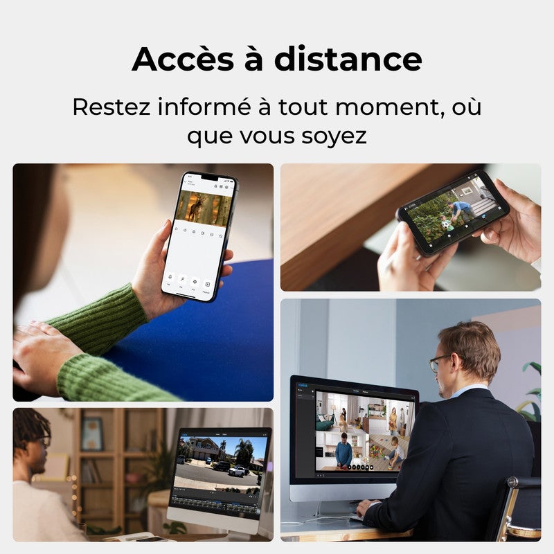 Caméra de surveillance 12CH 2To WiFi NVR filaire, Reolink - 9